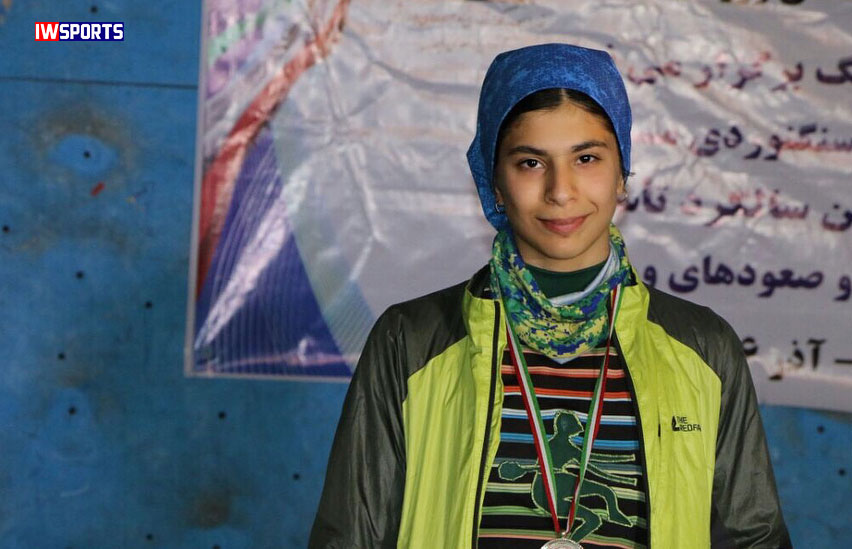 شاهکار محیا دارابیان در سنگ نوردی آسیا | سومین مدال برای ایران به رنگ طلای سرعت