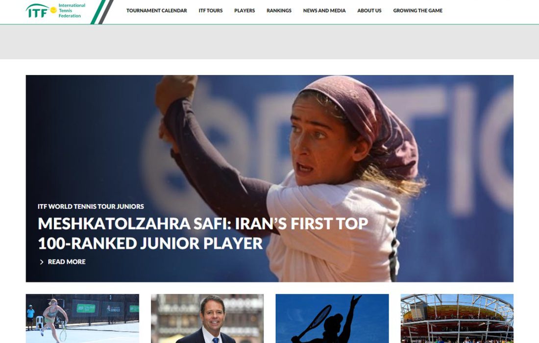 گزارش سایت فدراسیون جهانی تنیس درباره مشکات صفی