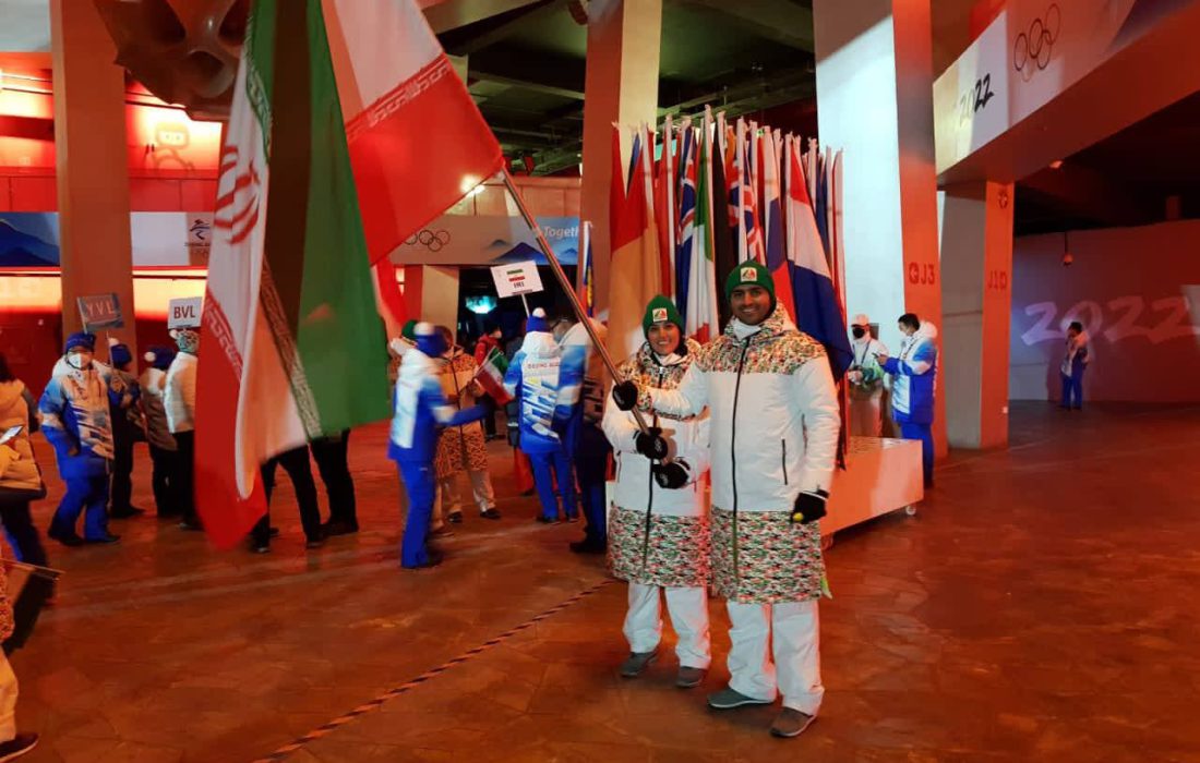 ایران با پرچمداری عاطفه احمدی در پکن رژه رفت