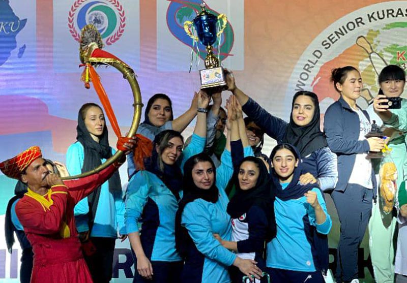 تیم کوراش زنان ایران نایب قهرمان جهان شد