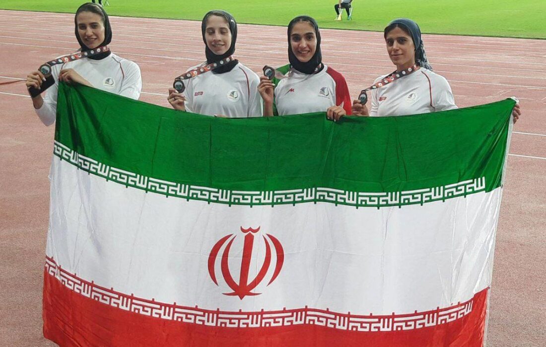 اقتدار دختران دوومیدانی‌کار ایران در بصره