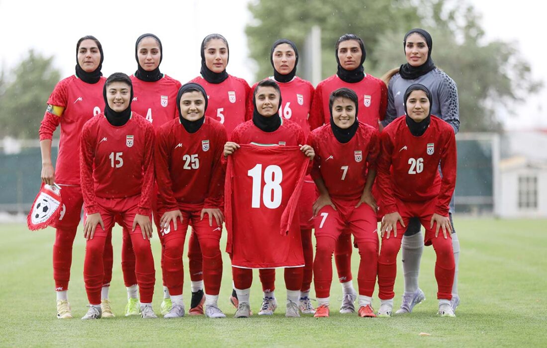 برتری هشت گله دختران فوتبالیست برابر عراق