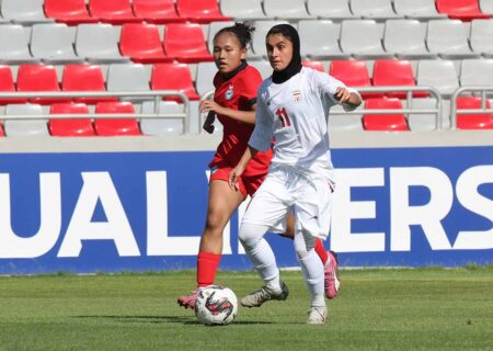 پیروزی چهار بر صفر فوتبال زنان ایران بر سنگاپور