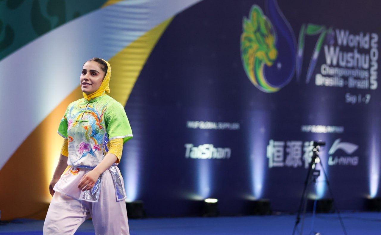زهرا کیانی در مسابقات ووشو قهرمانی جهان 2025 برزیل